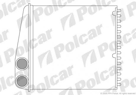 Радиатор печки SRL Polcar 2707N82