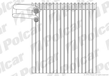 Випарник кондиціонера Polcar 2707P8-1