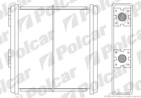 Радиатор обогрева Polcar 2728N8-1