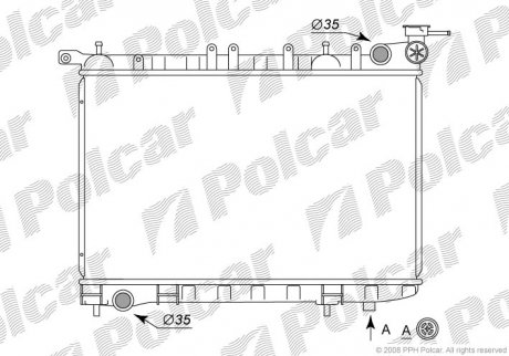 Радиатор охлаждения Polcar 273108-1