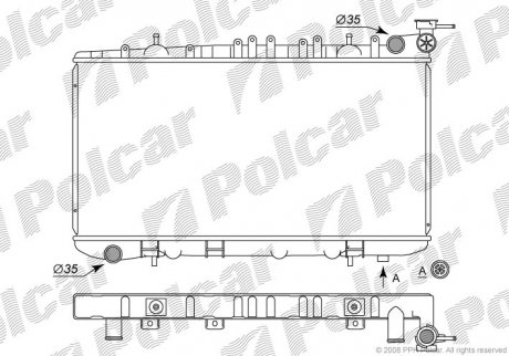 Радіатор охолодження SRL Polcar 273108-4