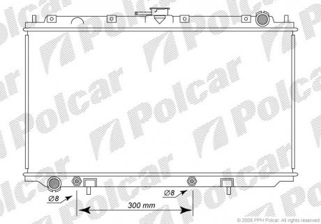 Радіатор двигуна SRL Polcar 273208-3 (фото 1)