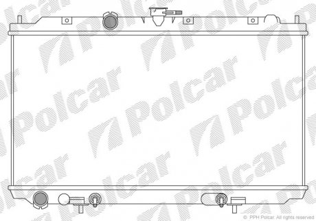 Радіатор двигуна Polcar 273408-2 (фото 1)