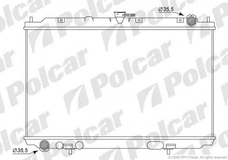 Радиатор охлаждения Polcar 2756082K