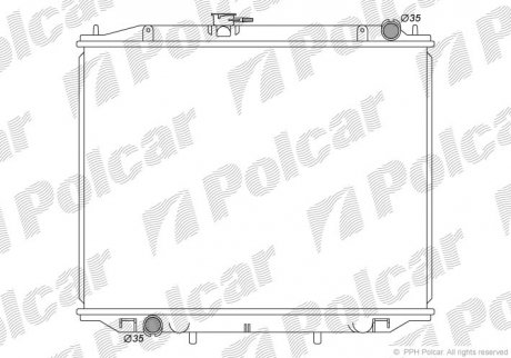 Радіатор охолодження Polcar 2770084K