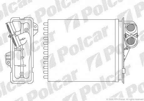 Радиатор обогрева Polcar 2800N8-1