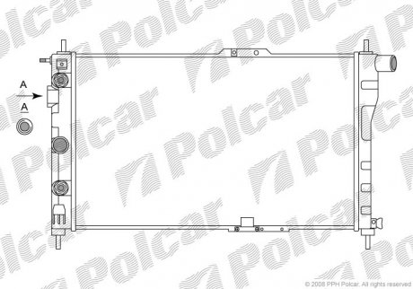 Радіатор охолодження Polcar 291008A2