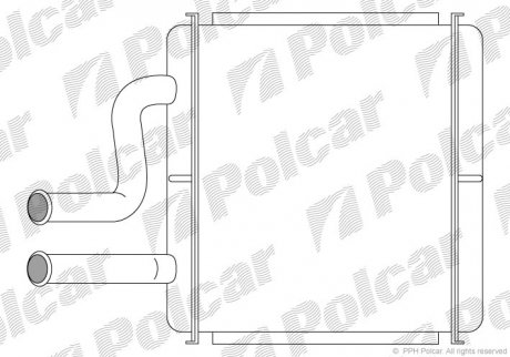 Радіатор пічки SRL Polcar 2960N8-1