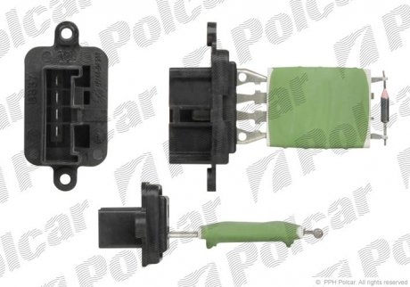 Реостат пічки Fiat Panda, Punto, Doblo, Ducato 98- 3002KST-3 Polcar 3002KST3