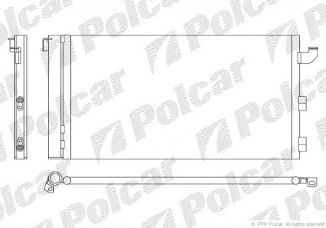 Радиатор кондиционера Polcar 3003K8C2