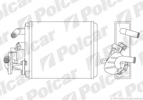 Радіатор пічки Polcar 3004N81