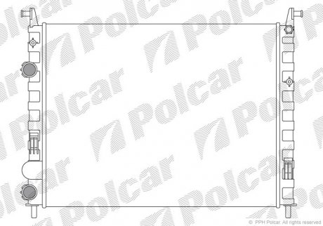 Радиатор двигателя Polcar 300508A5 (фото 1)