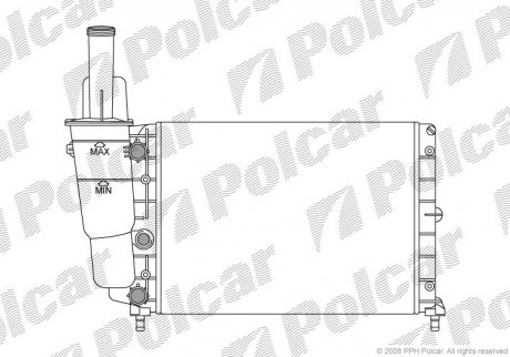 Радіатор охолодження Polcar 301708-1 (фото 1)