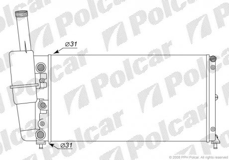 Радіатор охолодження Polcar 3017086