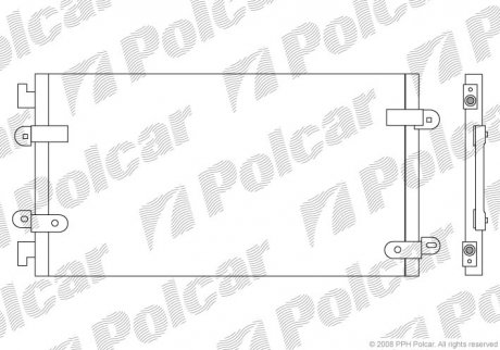 Радіатор кондиціонера Polcar 3022K8C3