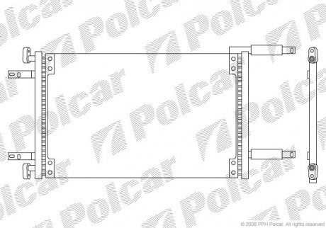 Радиатор кондиционера Polcar 3040K82X