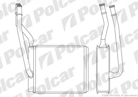 Радіатор обігріву 3201N8-1 Polcar 3201N81