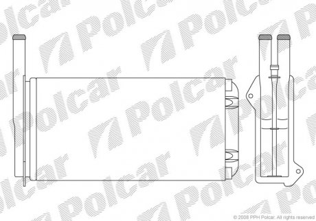 Радиатор обогрева Polcar 3206N8-1