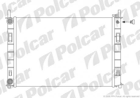 Радіатор охолодження Polcar 321208-3 (фото 1)