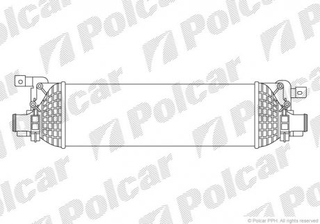 Радиатор воздуха (интеркулер) Polcar 3212J8-1