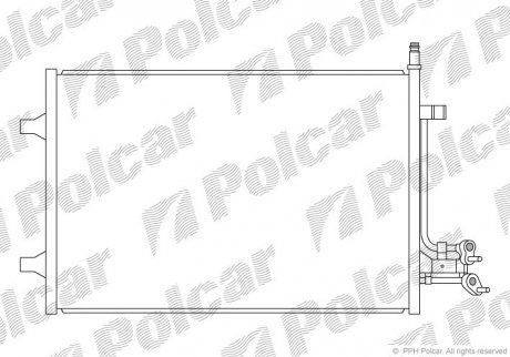 Радіатор кондиціонера SRL Polcar 3212K8C2S