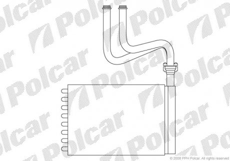 Радіатор пічки SRL Polcar 3216N8-1