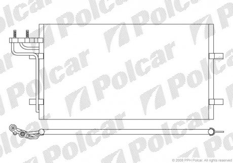 Радіатор кондиціонера SRL Polcar 3235K8C1S