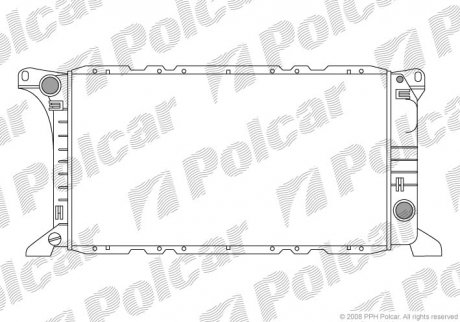 Радіатор охолодження Polcar 3244080