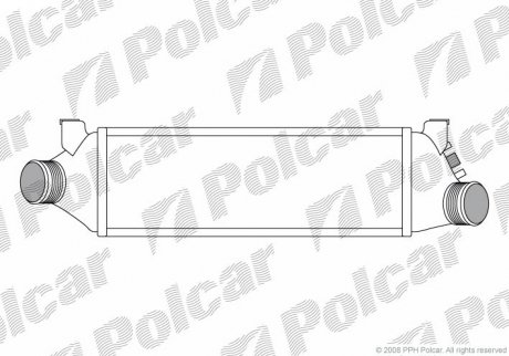 Радіатор повітря (Інтеркулер) Polcar 3247J8-3