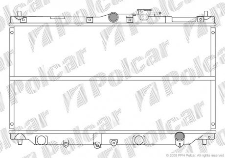 Радіатор охолодження Polcar 381708-1