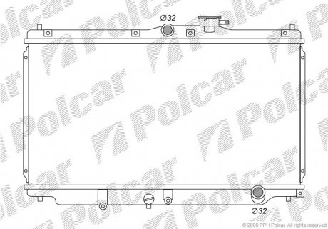 Радіатор охолодження Polcar 381708-3