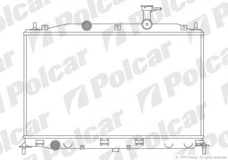 Радіатор пічки SRL Polcar 400908-1