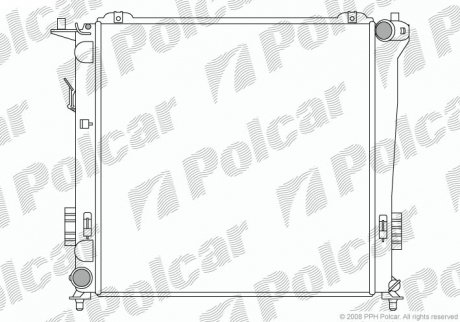 Радиатор двигателя Polcar 4015082X