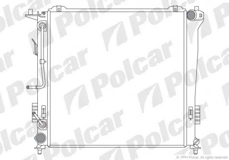 Радіатор двигуна Polcar 4015084X