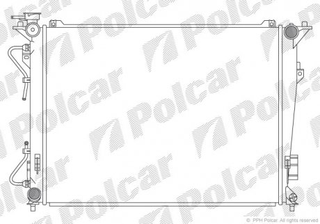 Радіатор двигуна SRL Polcar 402608-1