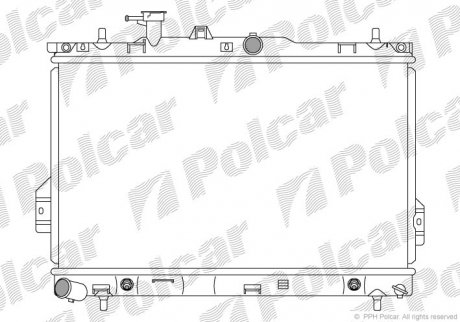 Радіатор двигуна SRL Polcar 403508-1