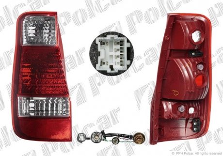 Фонарь задний Polcar 403688-E