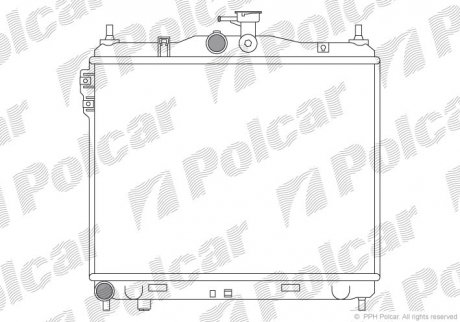 Радіатор системи охолодження SRL Polcar 4042081