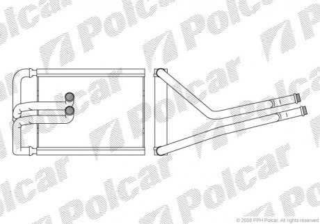 Радіатор обігріву Polcar 4047N81X