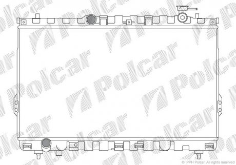 Радіатор двигуна SRL Polcar 405008-1