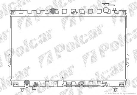 Радіатор охолодження Polcar 405008-2 (фото 1)