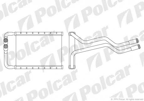 Радіатор обігріву Polcar 4051N81X