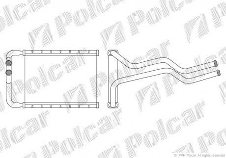 Радіатор обігріву Polcar 4052N81X