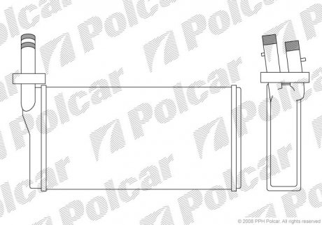 Радиатор обогрева Polcar 4207N8-1