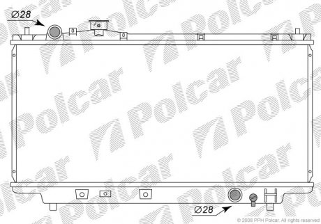 Радиатор охлаждения Polcar 450708-2 (фото 1)