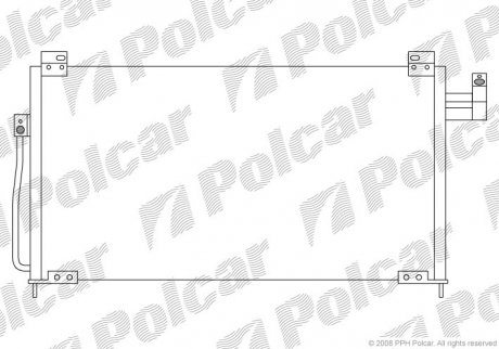 Радиатор кондиционера Polcar 4509K8C2 (фото 1)