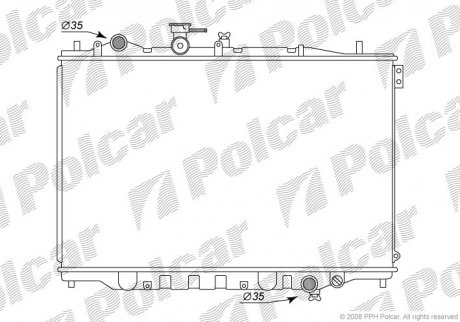 Радиатор охлаждения Polcar 451508-3 (фото 1)