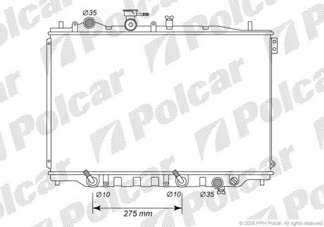 Радиатор охлаждения Polcar 451508-4