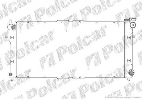 Радіатор двигуна SRL Polcar 451608-1 (фото 1)