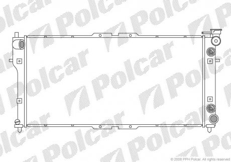 Радіатор охолодження двигуна SRL Polcar 4516082